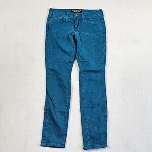 Lucky Brand Jeans Womens 4/27 Blue Denim Charlie Skinny Ankle Low Rise
